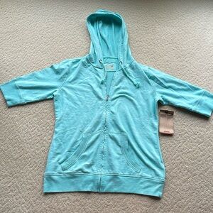 NWT Ruff Hewn aqua blue jacket